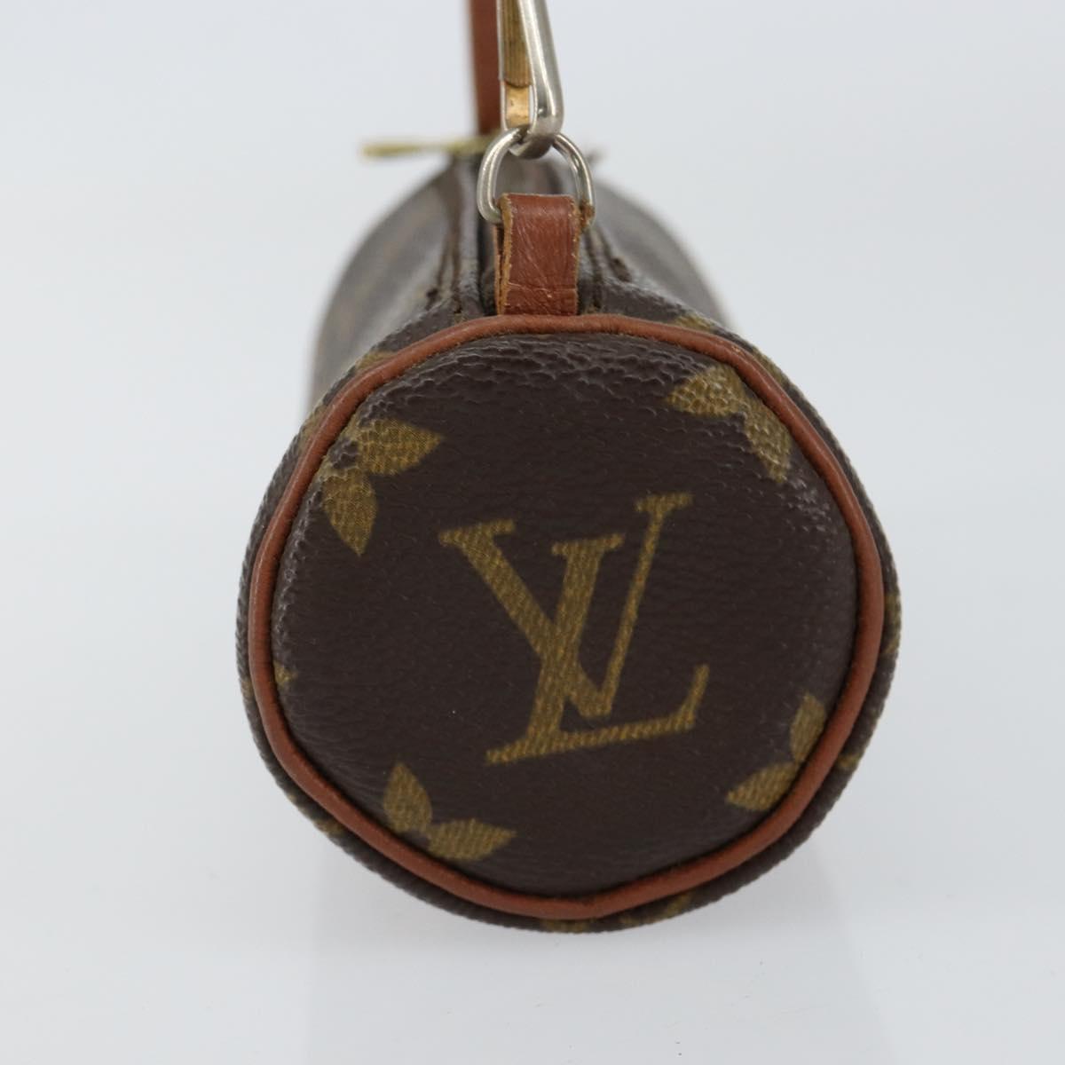 LOUIS VUITTON Monogram Papillon Pouch LV Auth 155606