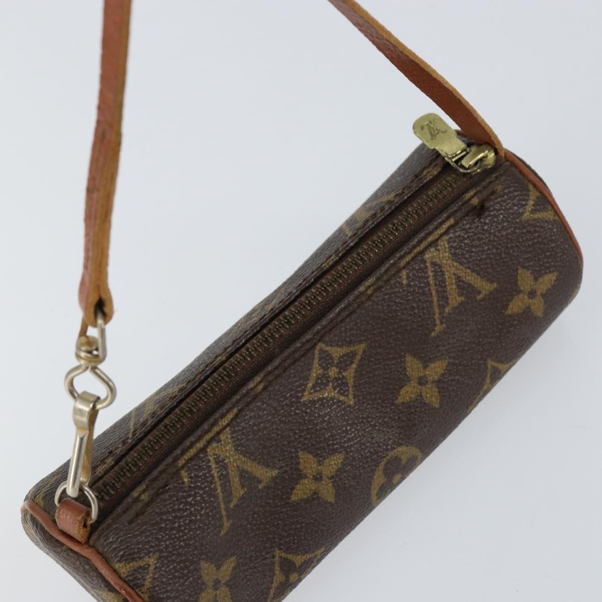 LOUIS VUITTON Monogram Papillon Pouch LV Auth 155606