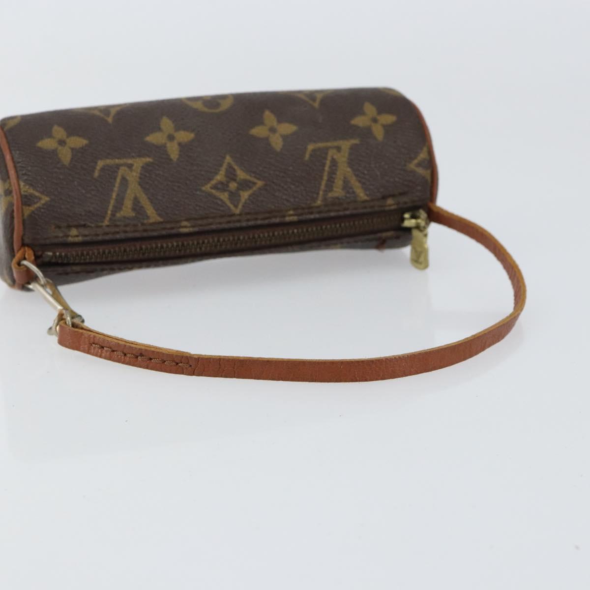 LOUIS VUITTON Monogram Papillon Pouch LV Auth 155606