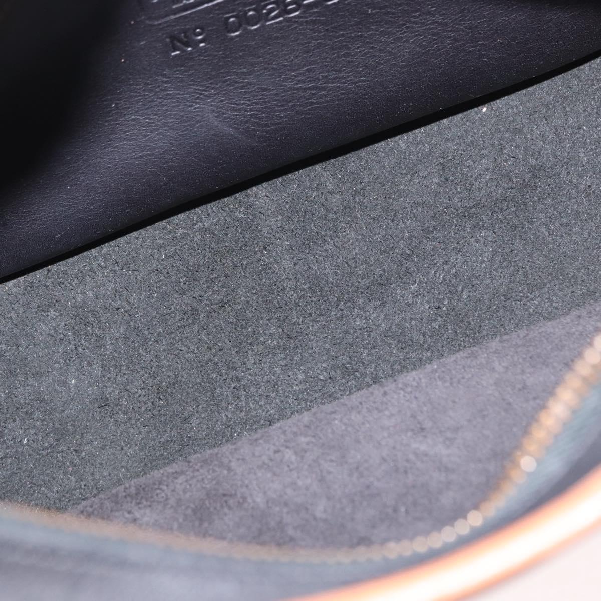 Coach Shoulder Bag Leather Black Gold Auth 155609