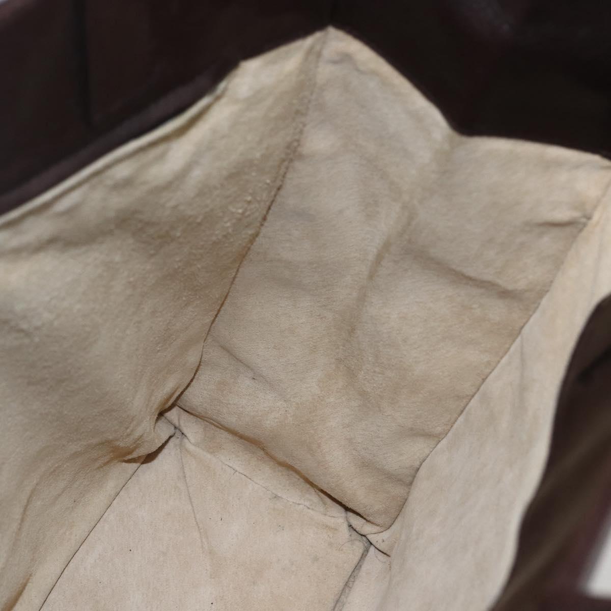 BOTTEGA VENETA INTRECCIATO Hand Bag Leather Brown 146793 Auth 155614