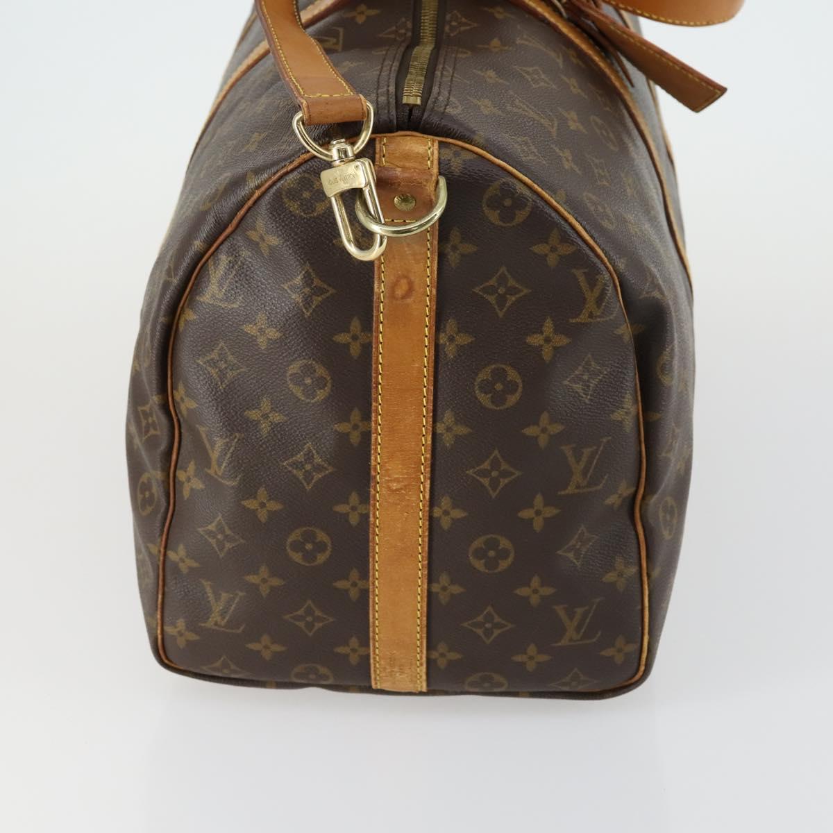 LOUIS VUITTON Monogram Keepall Bandouliere 50 Boston Bag M41416 LV Auth 155662