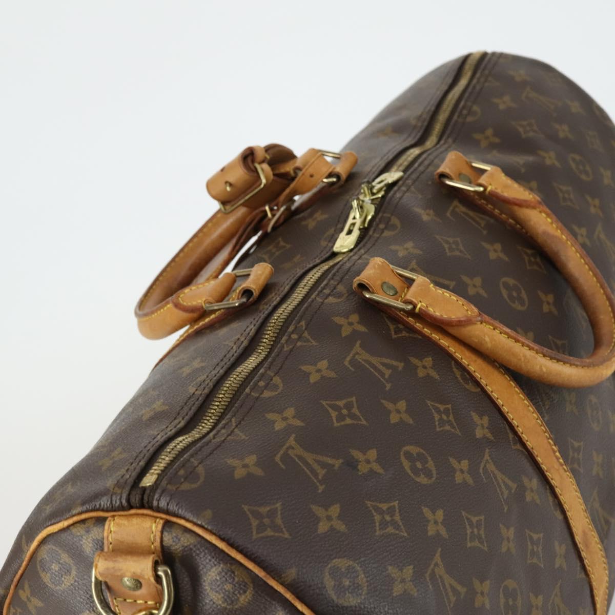 LOUIS VUITTON Monogram Keepall Bandouliere 50 Boston Bag M41416 LV Auth 155662