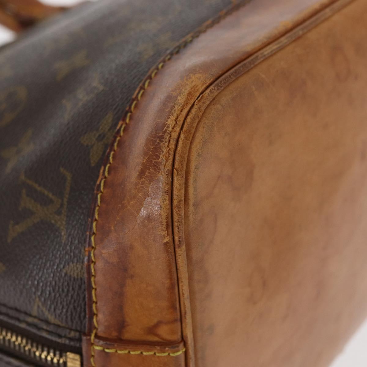 LOUIS VUITTON Monogram Alma Hand Bag M51130 LV Auth 155671