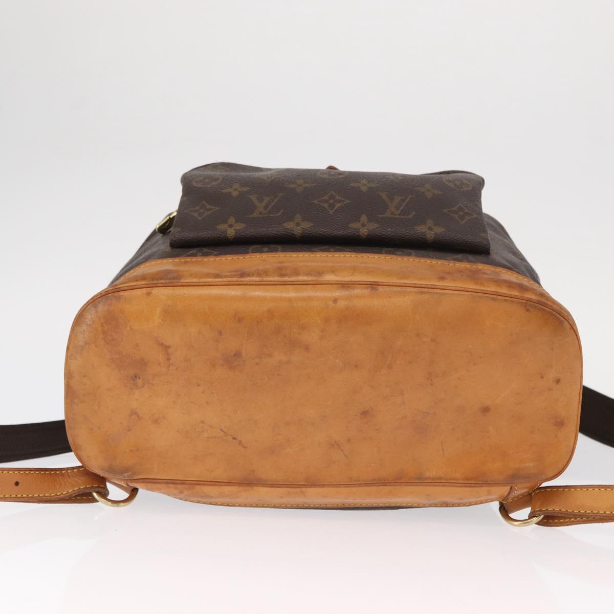 LOUIS VUITTON Monogram Montsouris GM Backpack M51135 LV Auth 155672