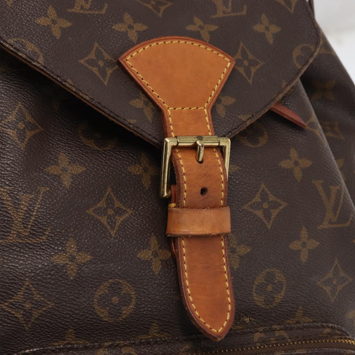 LOUIS VUITTON Monogram Montsouris GM Backpack M51135 LV Auth 155672