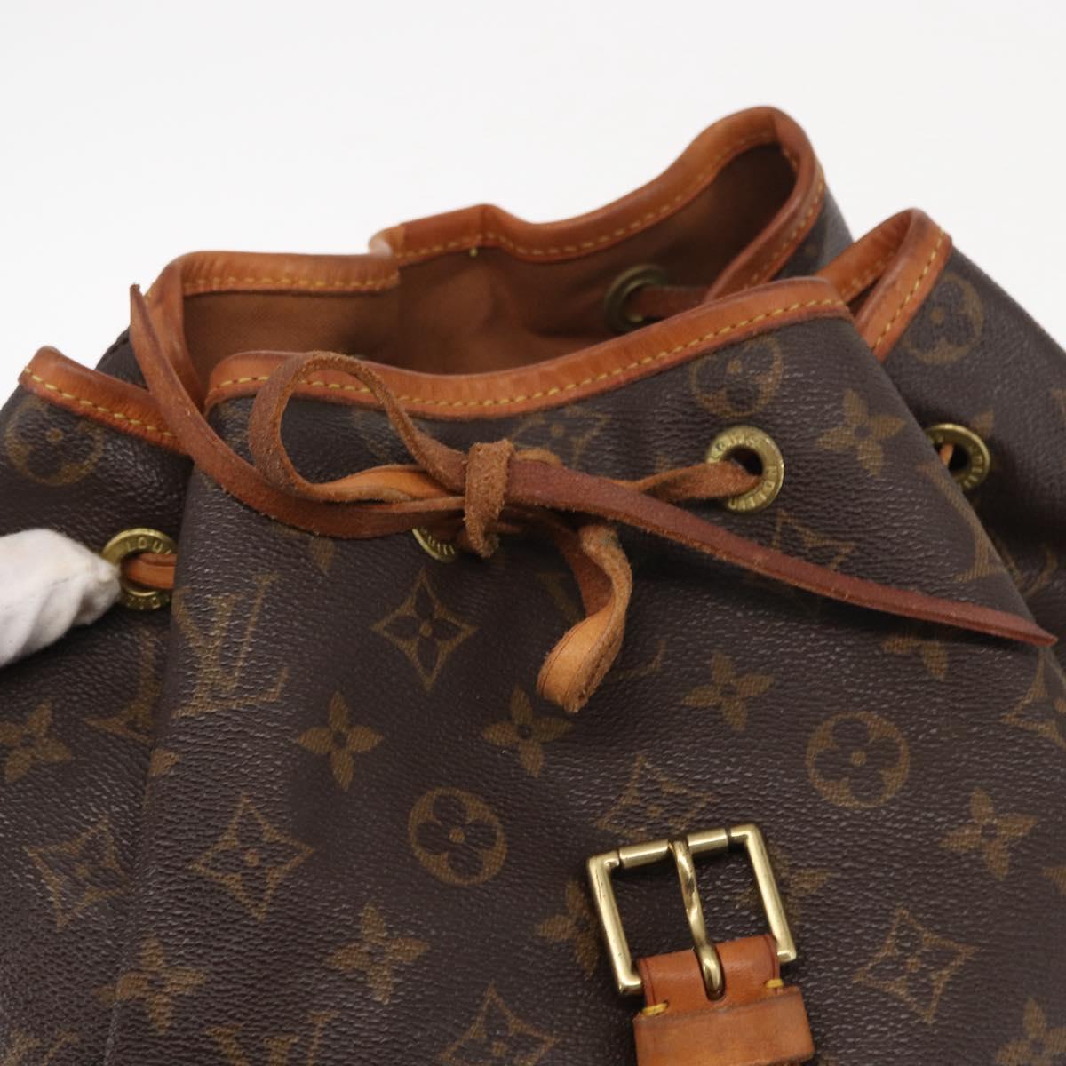 LOUIS VUITTON Monogram Montsouris GM Backpack M51135 LV Auth 155672