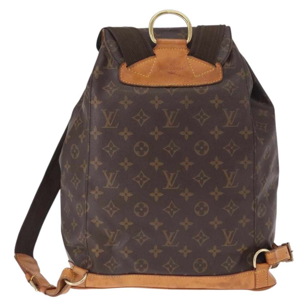 LOUIS VUITTON Monogram Montsouris GM Backpack M51135 LV Auth 155672