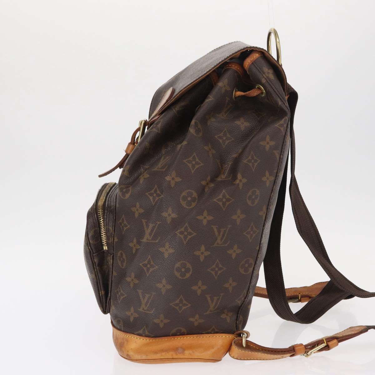 LOUIS VUITTON Monogram Montsouris GM Backpack M51135 LV Auth 155672