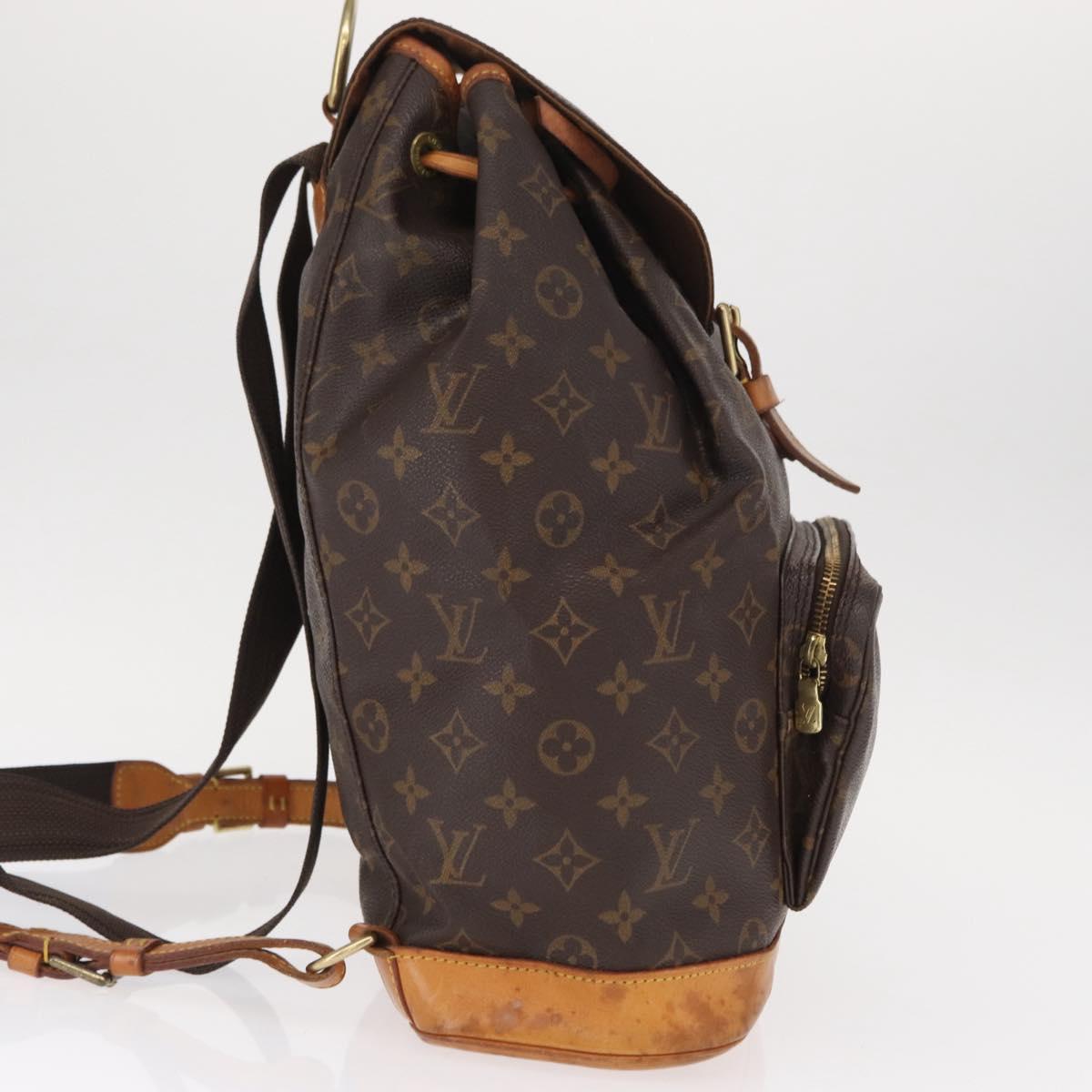 LOUIS VUITTON Monogram Montsouris GM Backpack M51135 LV Auth 155672
