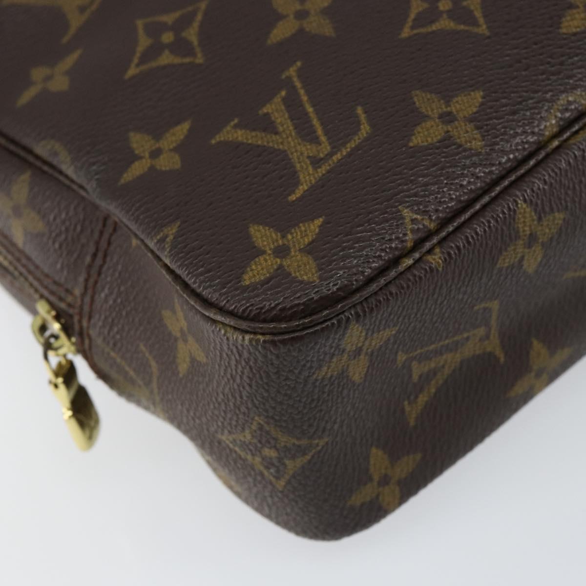 LOUIS VUITTON Monogram Trousse Toilette 23 Clutch Bag M47524 LV Auth 155676