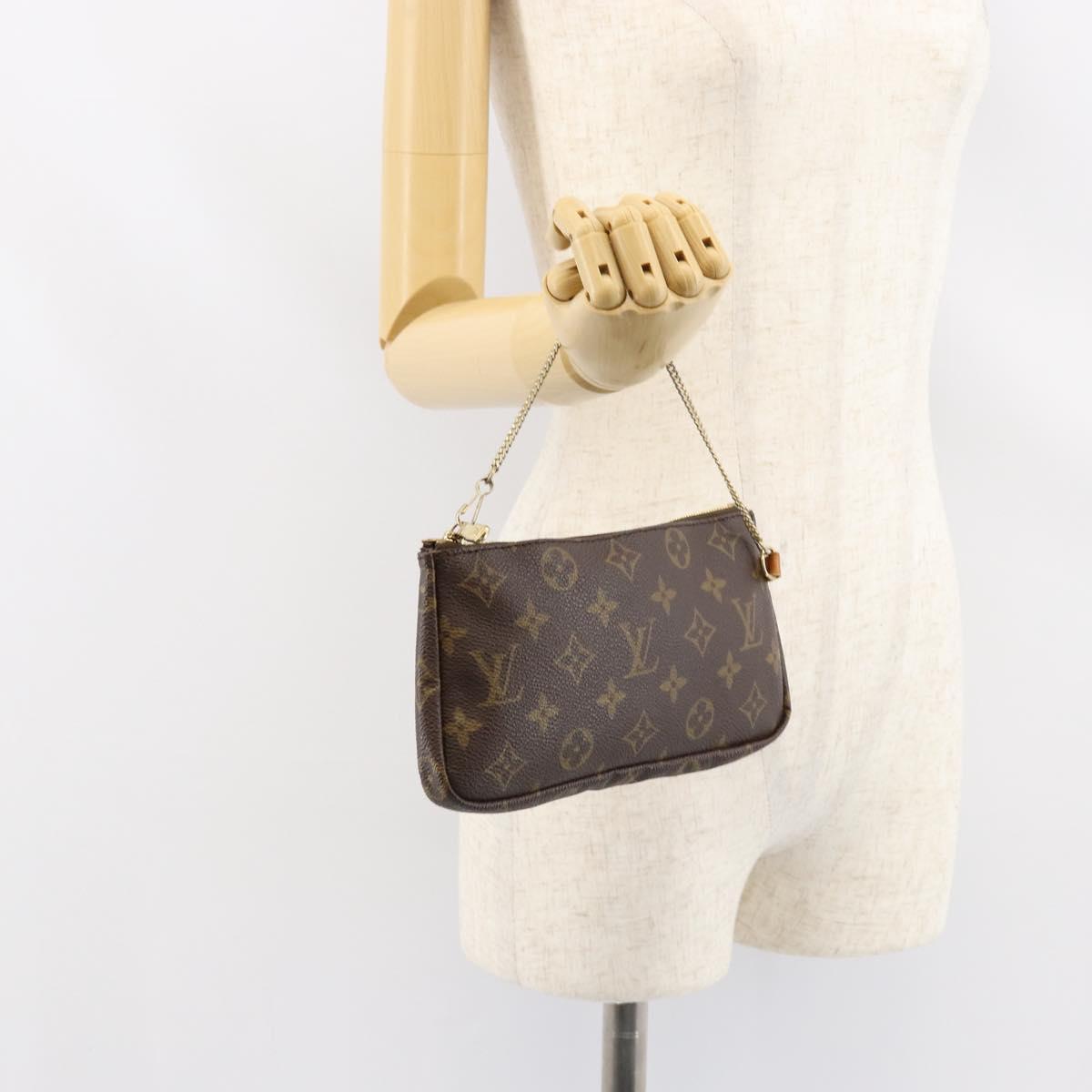 LOUIS VUITTON Monogram Sac Shopping Pouch LV Auth 155679