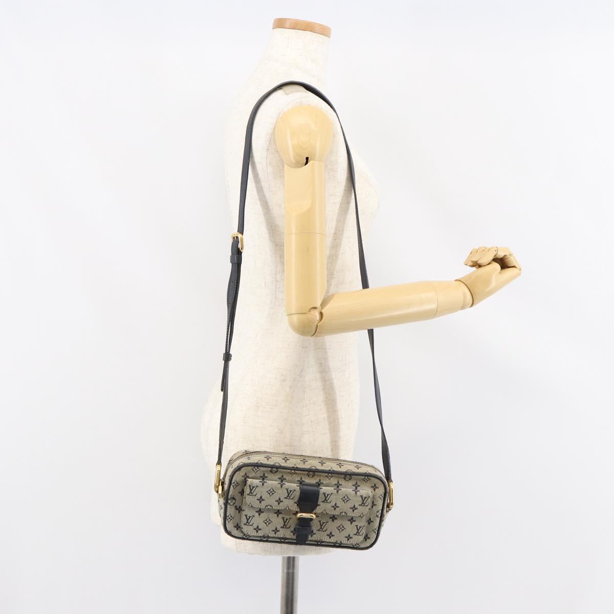 LOUIS VUITTON Monogram Mini Juliet MM Shoulder Bag Blue M92004 LV Auth 155680