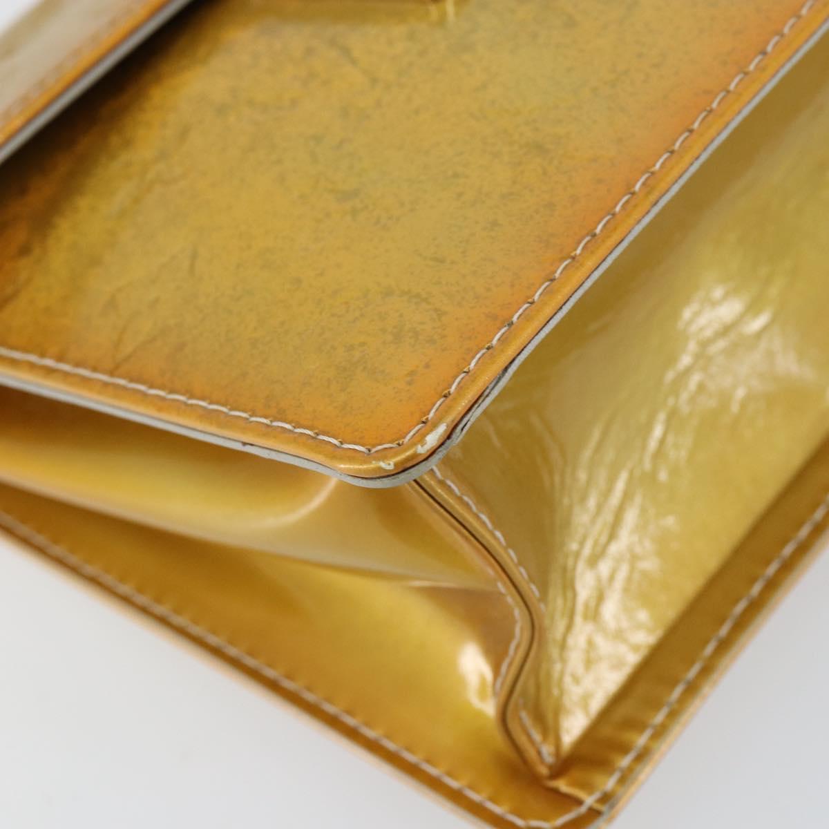 LOUIS VUITTON Monogram Vernis Spring Street Hand Bag Gris M91029 LV Auth 155681