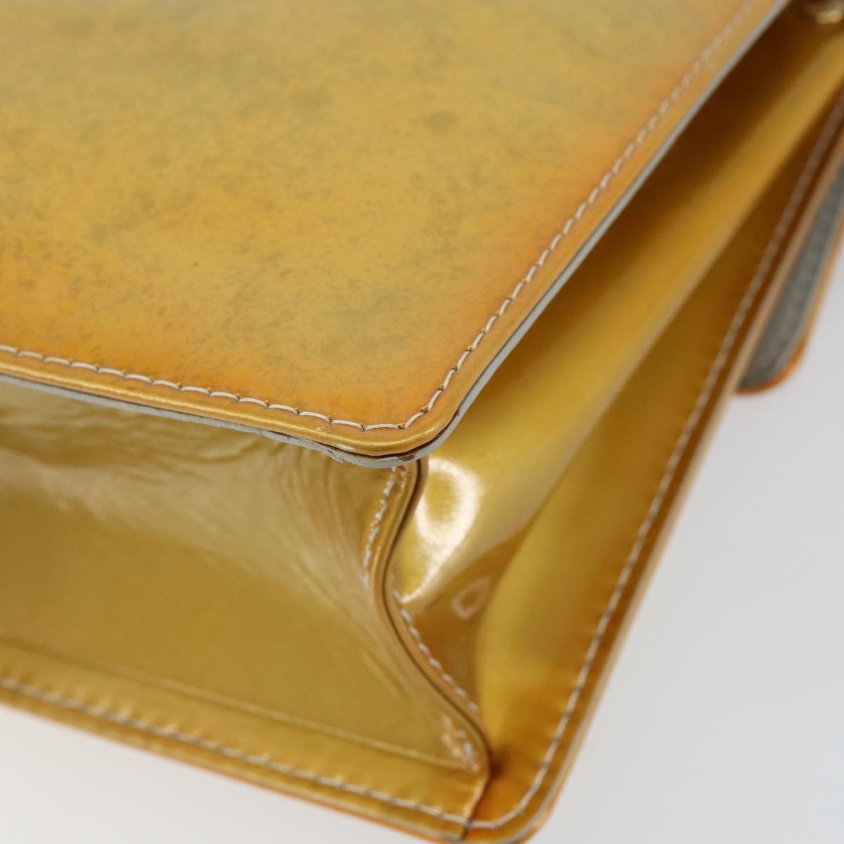 LOUIS VUITTON Monogram Vernis Spring Street Hand Bag Gris M91029 LV Auth 155681