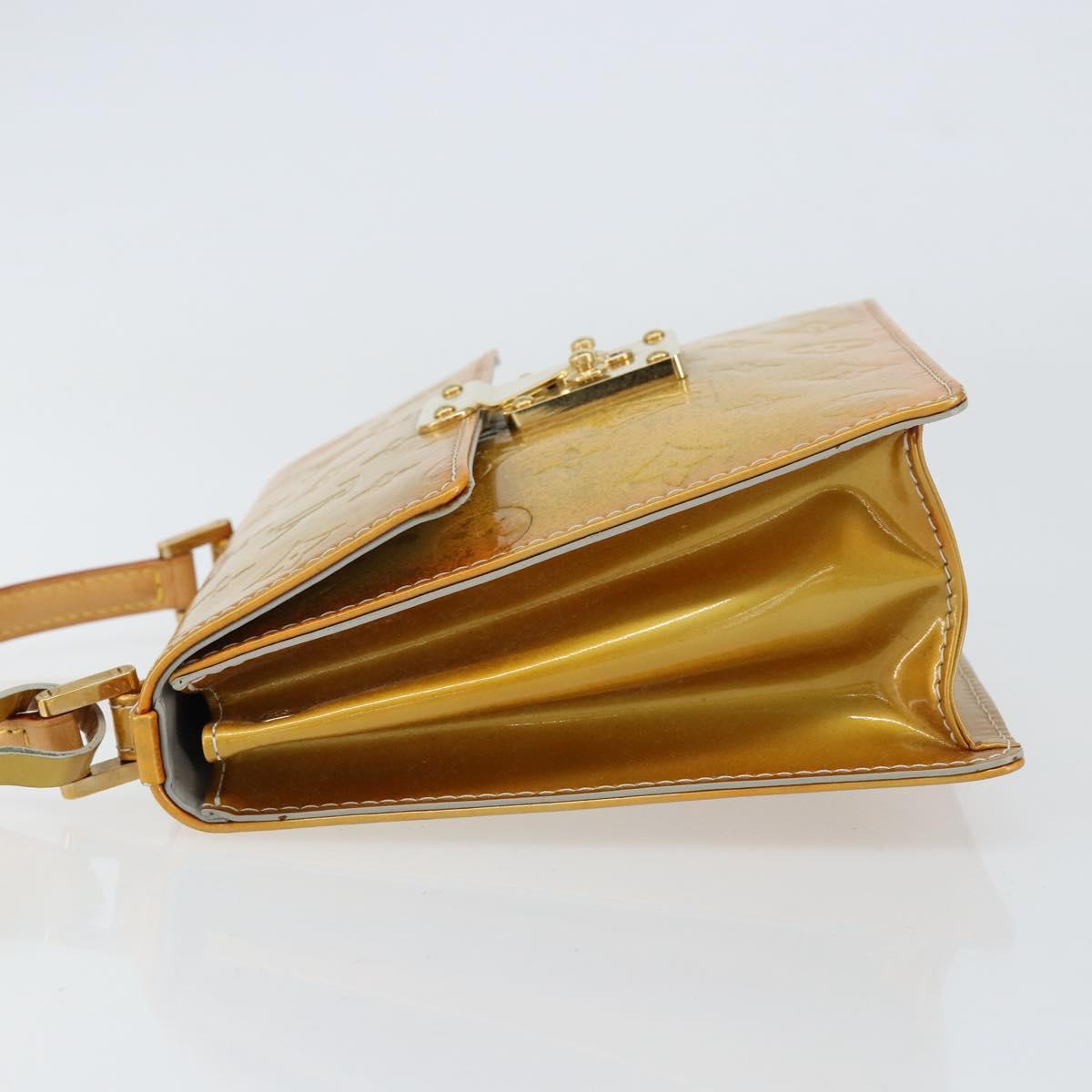 LOUIS VUITTON Monogram Vernis Spring Street Hand Bag Gris M91029 LV Auth 155681