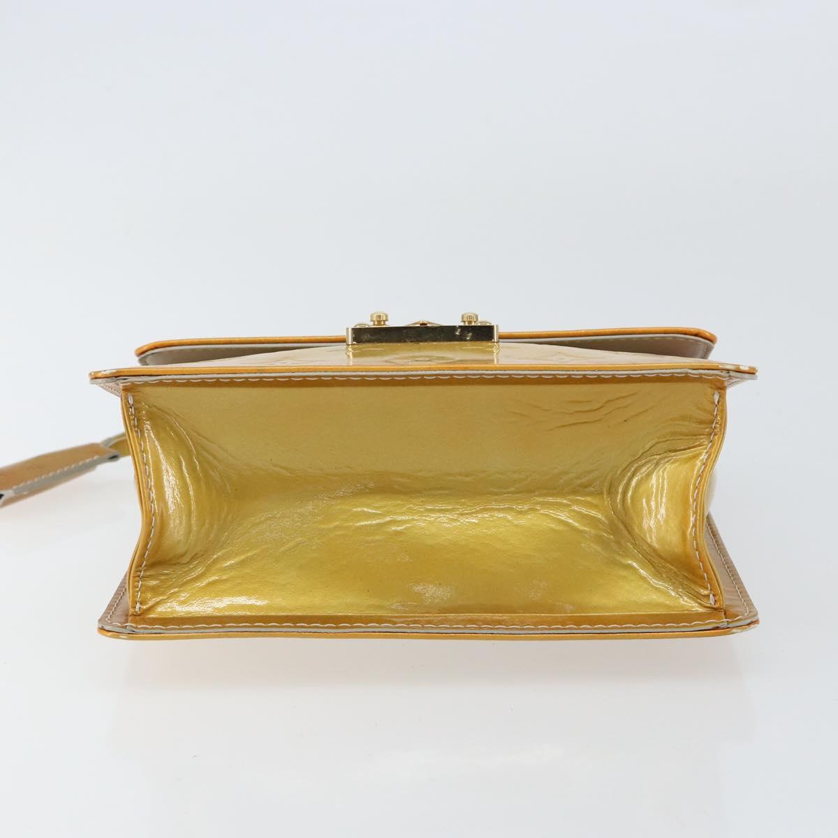 LOUIS VUITTON Monogram Vernis Spring Street Hand Bag Gris M91029 LV Auth 155681