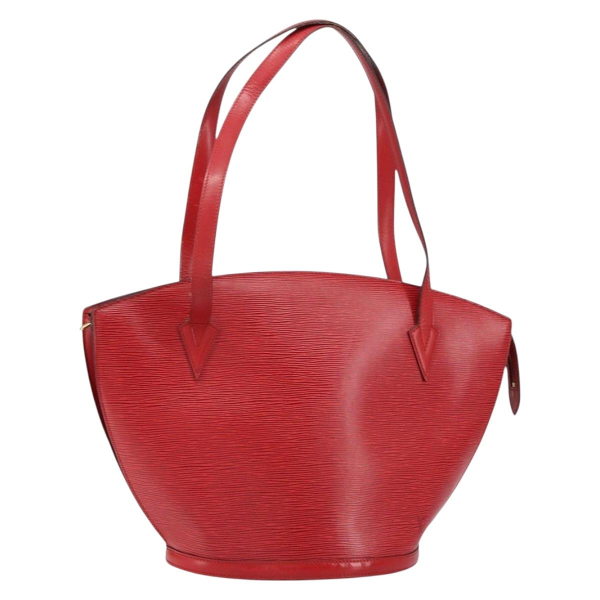LOUIS VUITTON Epi Saint Jacques Shopping Shoulder Bag Red M52277 LV Auth 155685