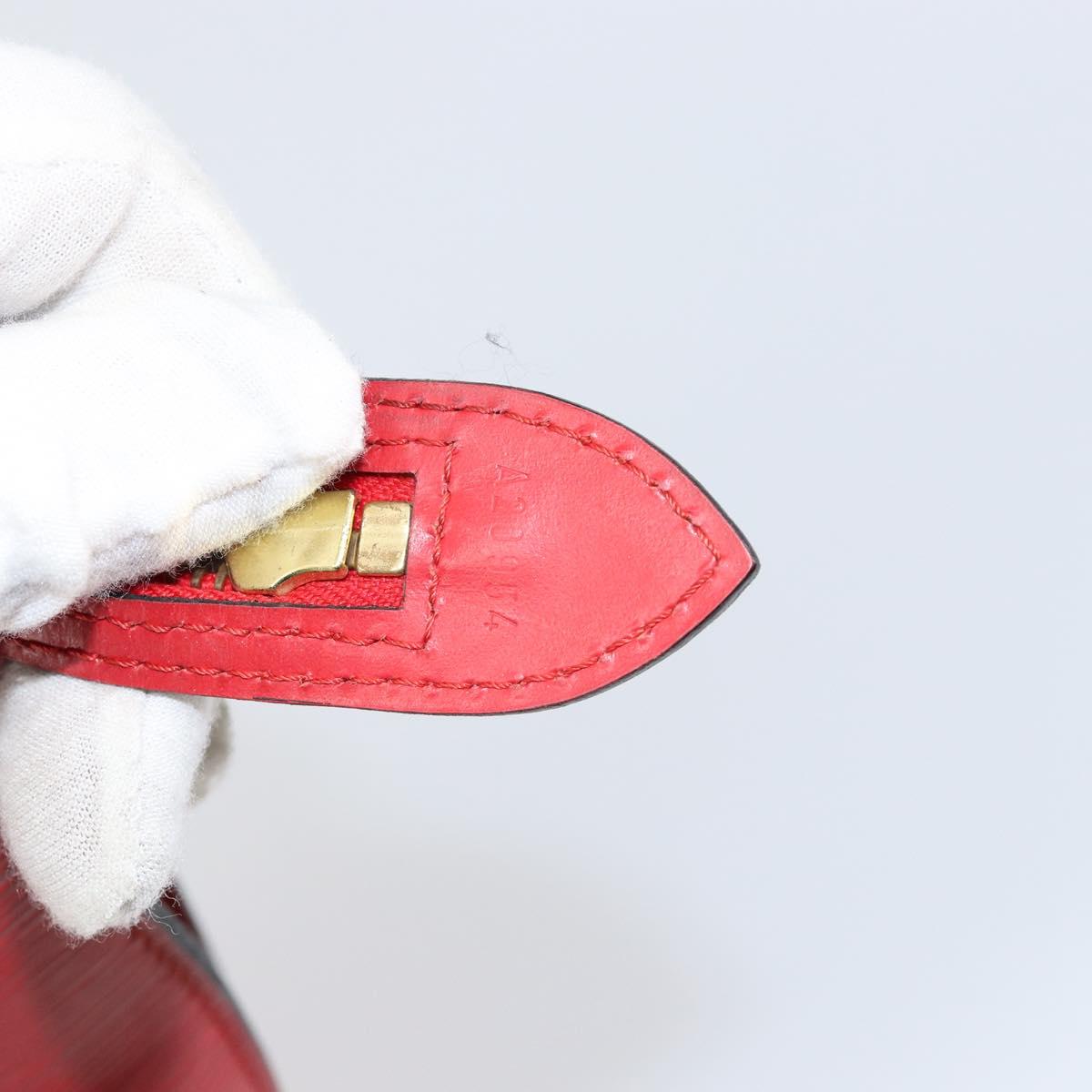 LOUIS VUITTON Epi Saint Jacques Shopping Shoulder Bag Red M52277 LV Auth 155685