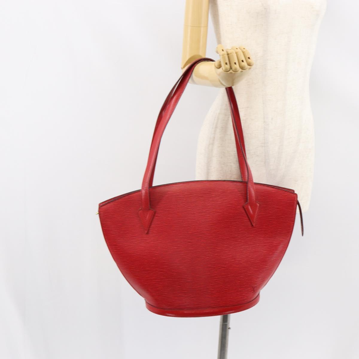LOUIS VUITTON Epi Saint Jacques Shopping Shoulder Bag Red M52277 LV Auth 155685