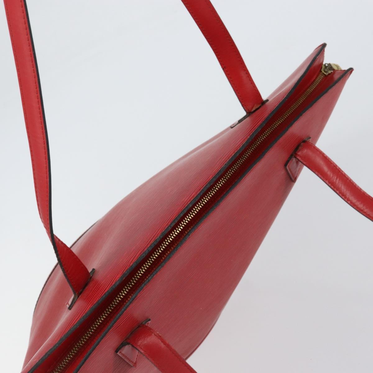 LOUIS VUITTON Epi Saint Jacques Shopping Shoulder Bag Red M52277 LV Auth 155685