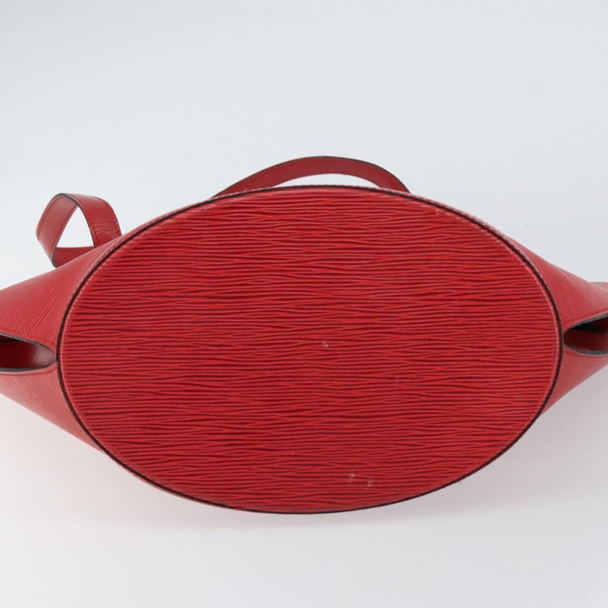 LOUIS VUITTON Epi Saint Jacques Shopping Shoulder Bag Red M52277 LV Auth 155685