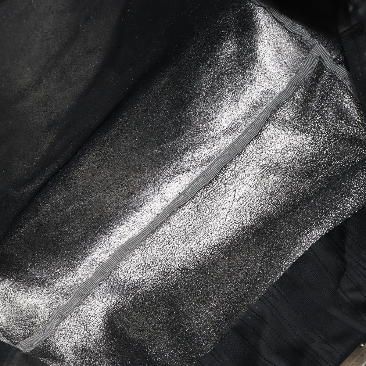 Salvatore Ferragamo Vala Tote Bag Leather Black Auth 155686