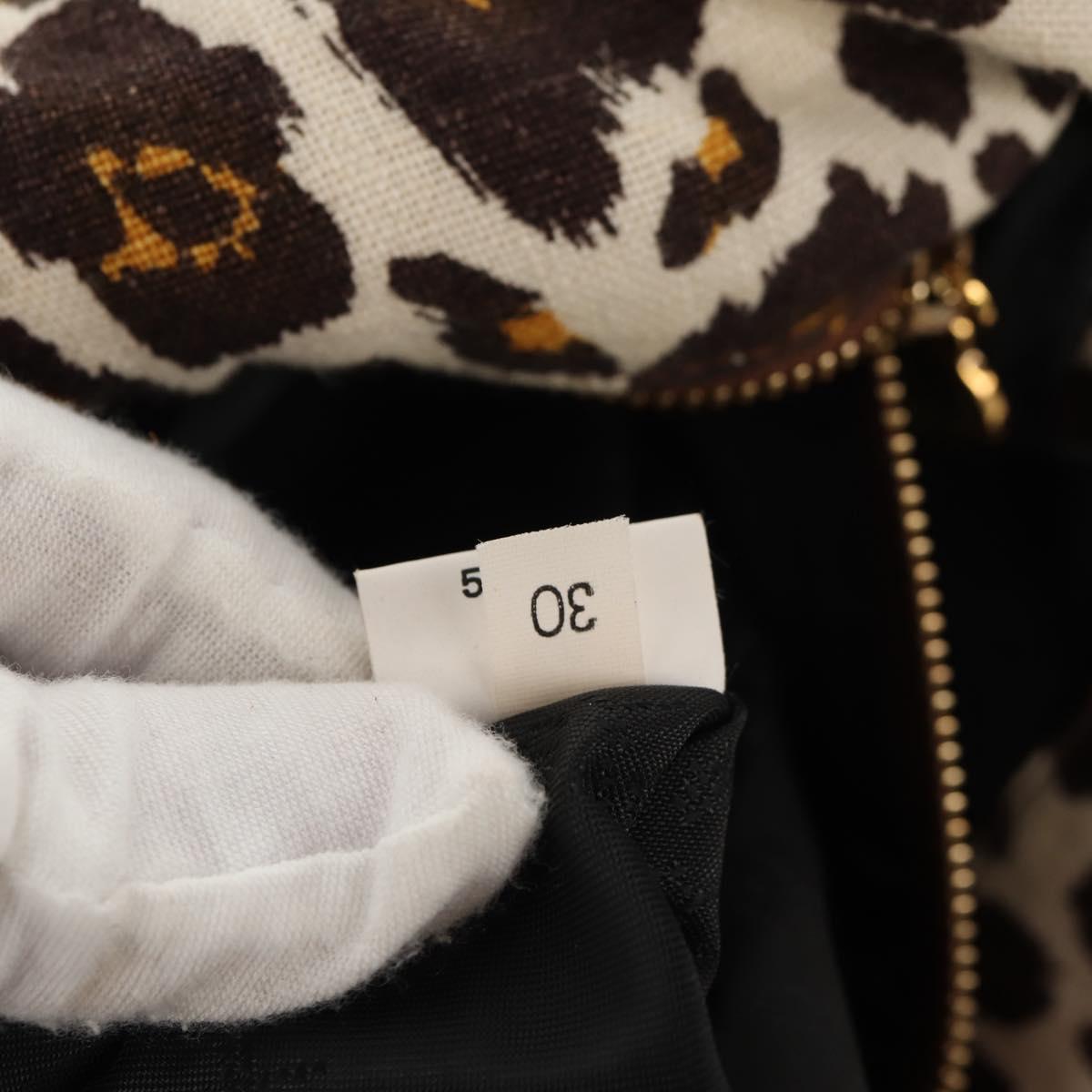 Stella MacCartney Chain Falabella Bag Canvas Brown Gold 234387 Auth 155699