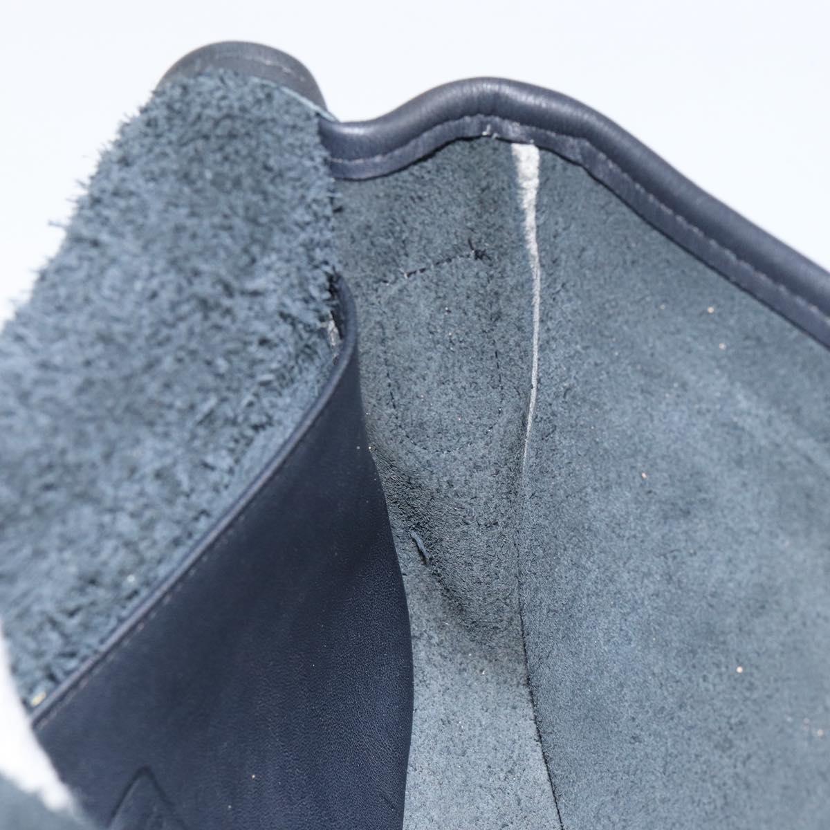 Coach Shoulder Bag Leather Black Gold Auth 155705