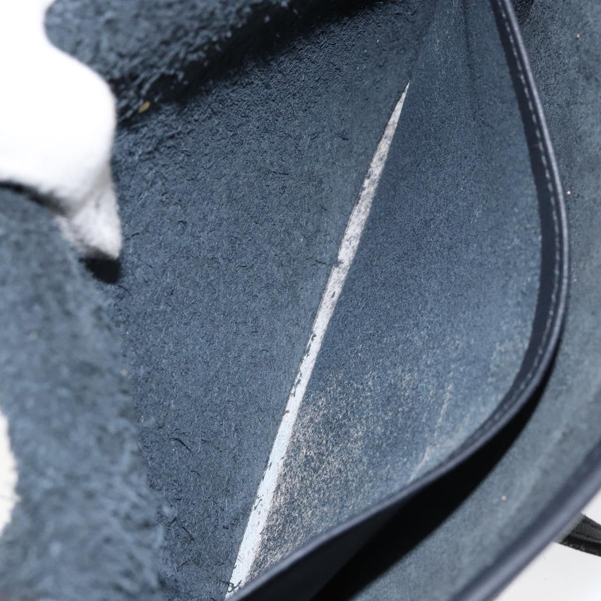 Coach Shoulder Bag Leather Black Gold Auth 155705