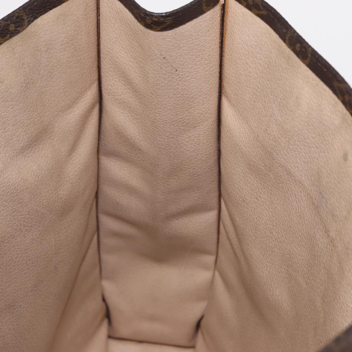 LOUIS VUITTON Monogram Sac Plat Hand Bag M51140 LV Auth 155715