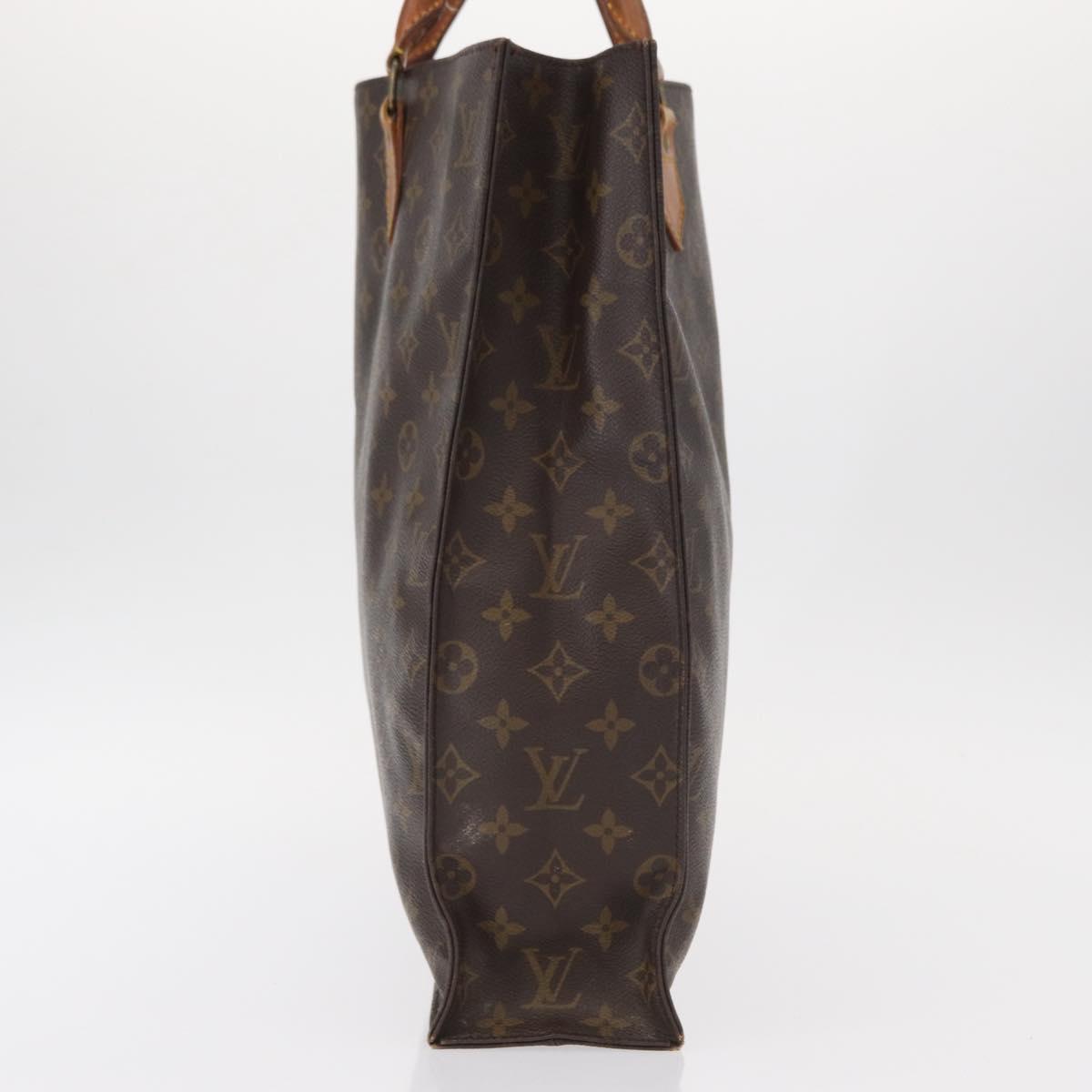 LOUIS VUITTON Monogram Sac Plat Hand Bag M51140 LV Auth 155715