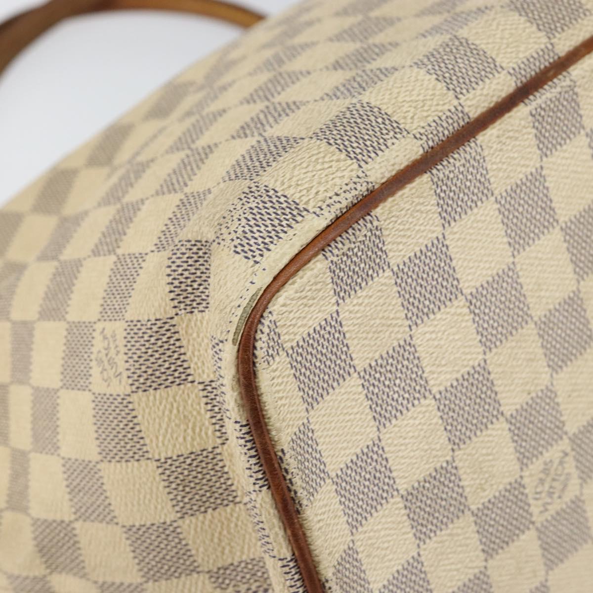 LOUIS VUITTON Damier Azur Saleya MM Tote Bag N51185 LV Auth 155717
