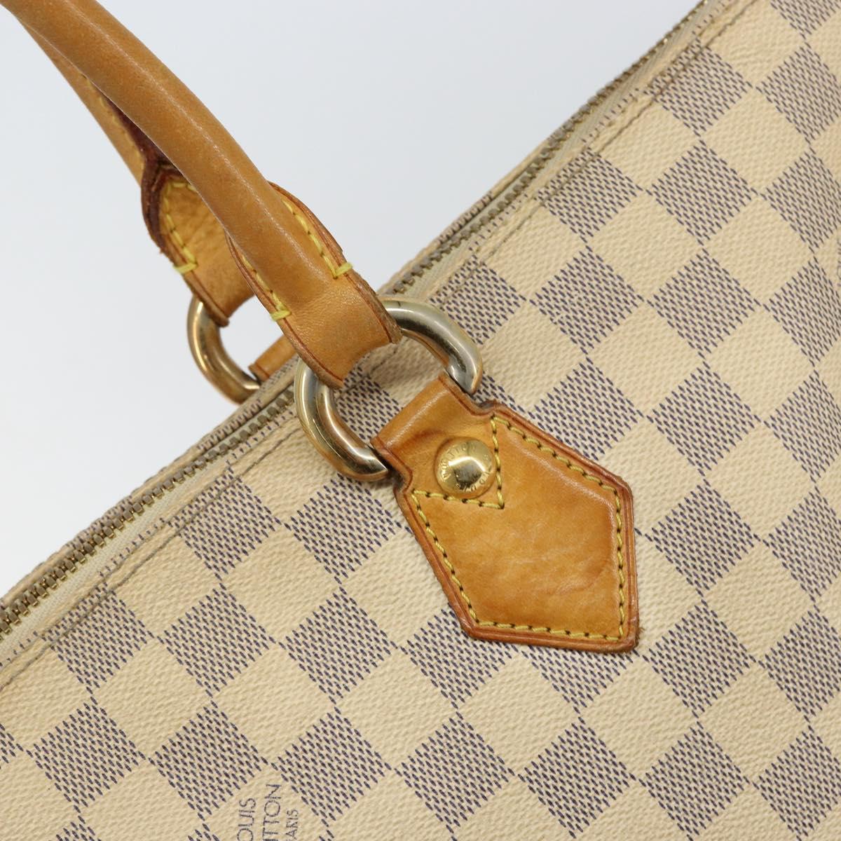 LOUIS VUITTON Damier Azur Saleya MM Tote Bag N51185 LV Auth 155717
