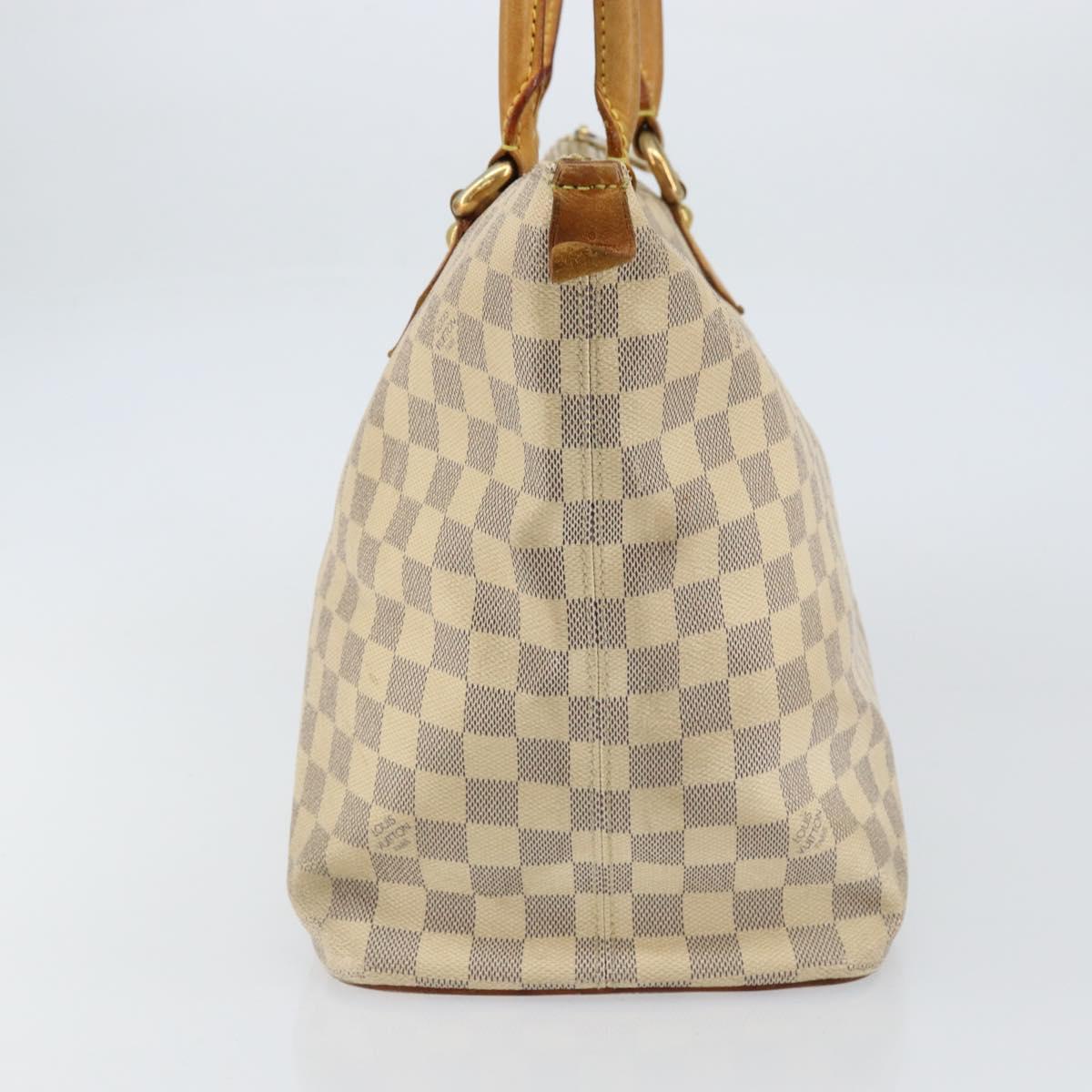 LOUIS VUITTON Damier Azur Saleya MM Tote Bag N51185 LV Auth 155717