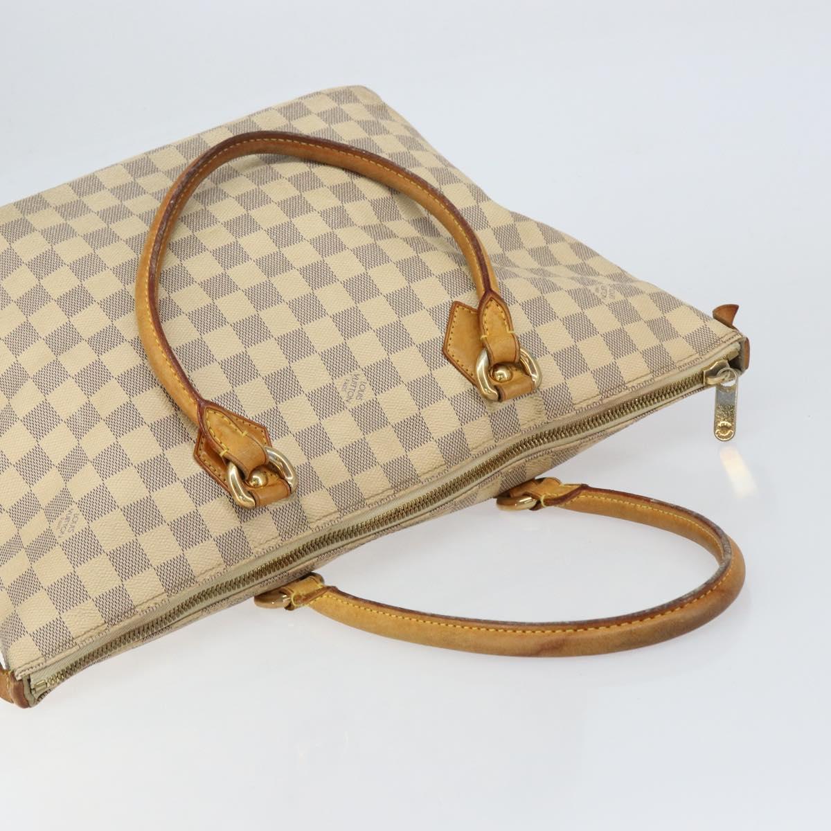 LOUIS VUITTON Damier Azur Saleya MM Tote Bag N51185 LV Auth 155717