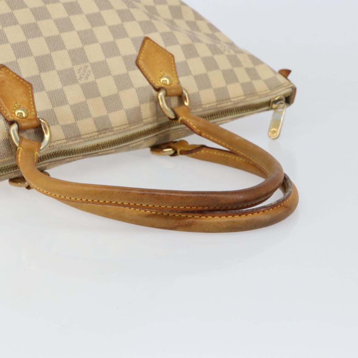 LOUIS VUITTON Damier Azur Saleya MM Tote Bag N51185 LV Auth 155717