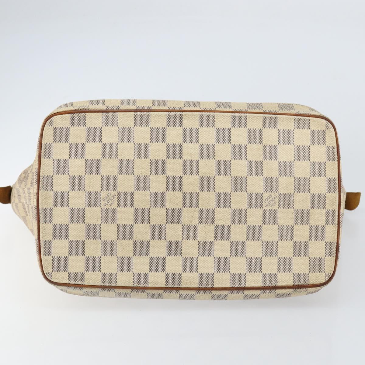 LOUIS VUITTON Damier Azur Saleya MM Tote Bag N51185 LV Auth 155717