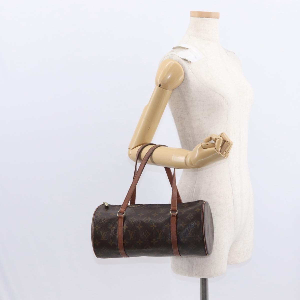 LOUIS VUITTON Monogram Papillon 30 Hand Bag M51385 LV Auth 155719