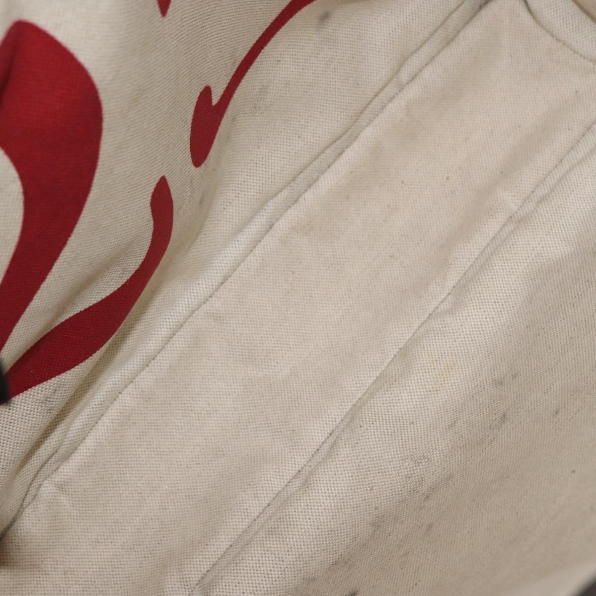 GUCCI GG Supreme Tote Bag PVC 2way Beige Gold 450950 Auth 155725