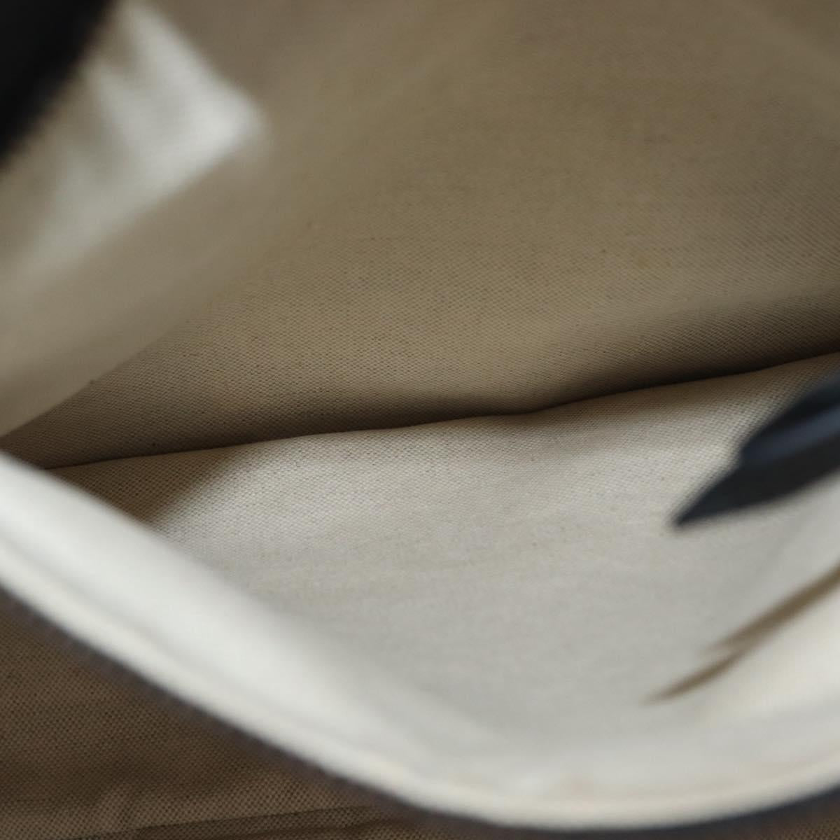 GUCCI GG Supreme Tote Bag PVC 2way Beige Gold 450950 Auth 155725