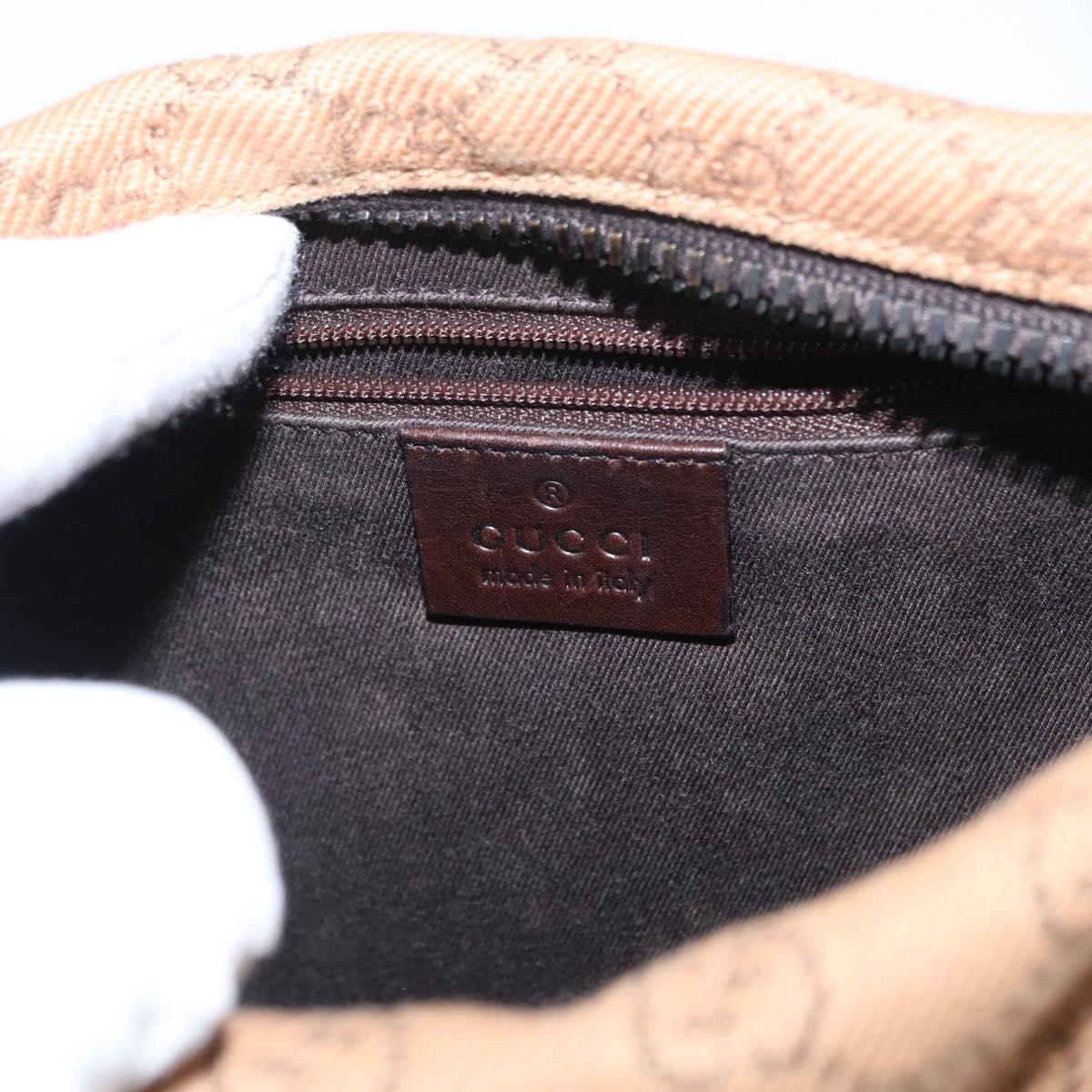 GUCCI GG Canvas Hand Bag Beige 101333 Auth 155726