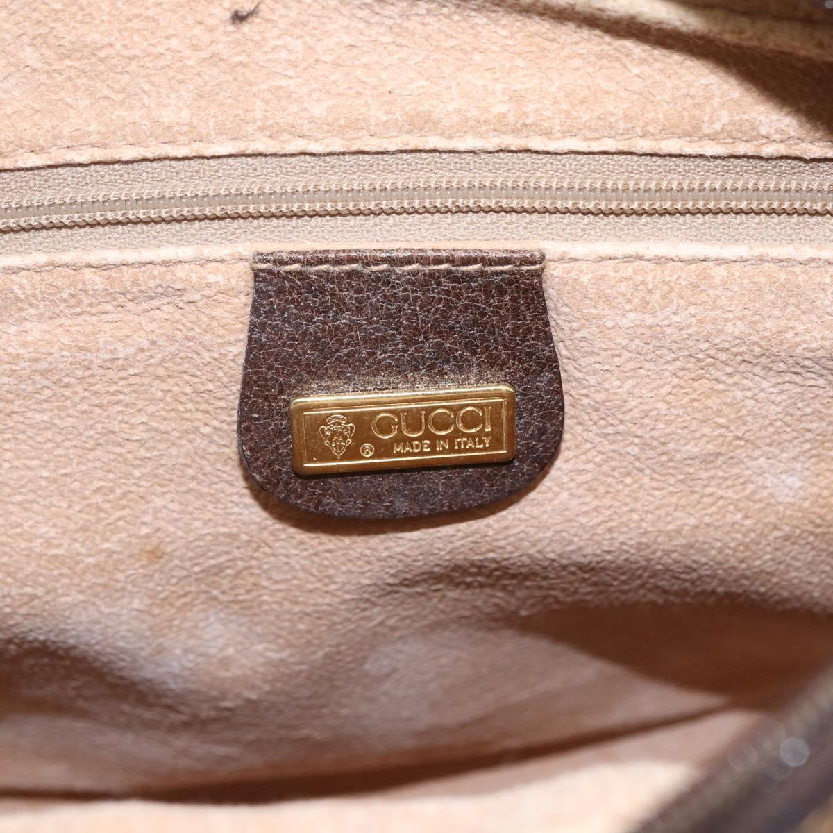 GUCCI GG Supreme Web Sherry Line Bag PVC Beige Gold Red 001 56 0860 Auth 155729