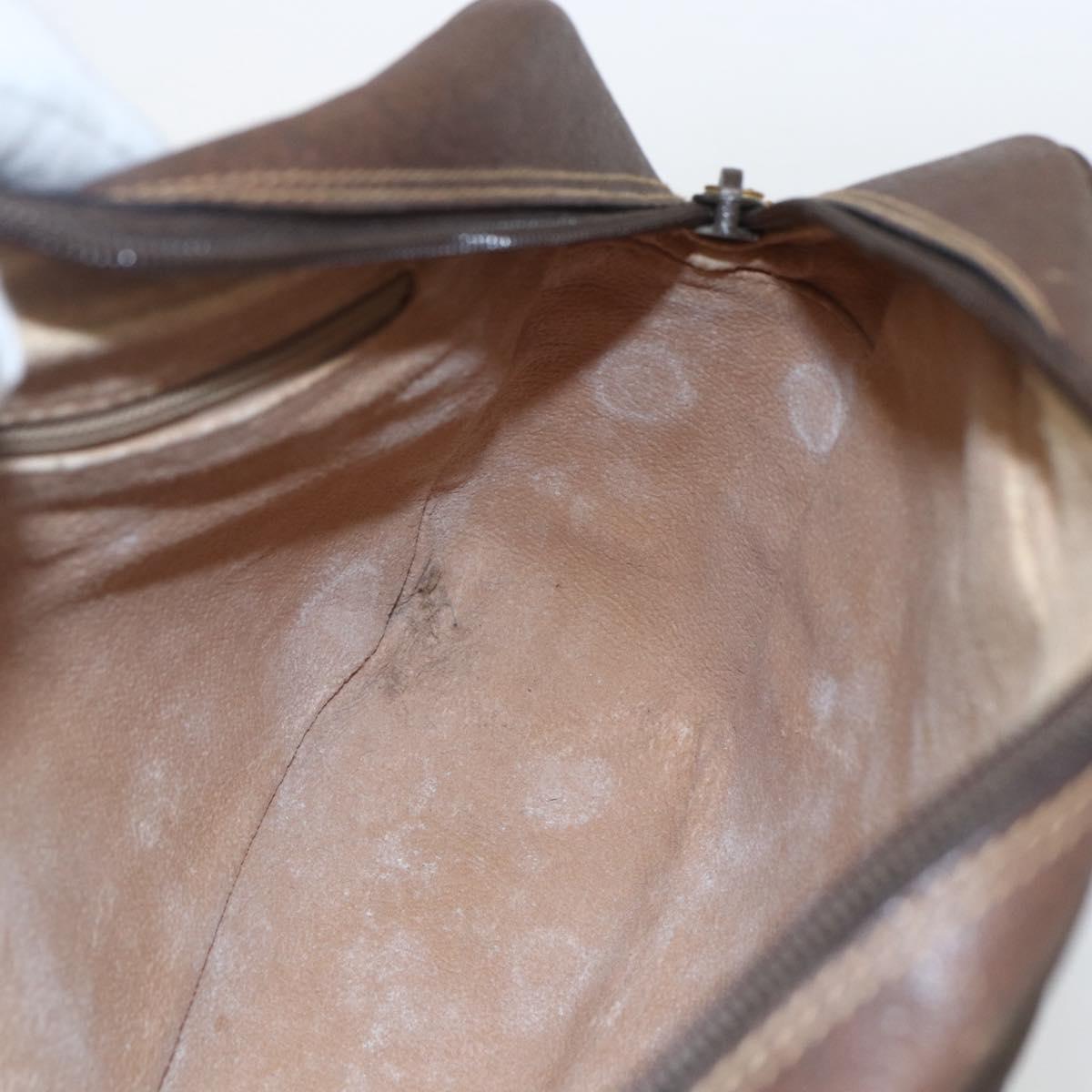 GUCCI GG Supreme Web Sherry Line Bag PVC Beige Gold Red 001 56 0860 Auth 155729