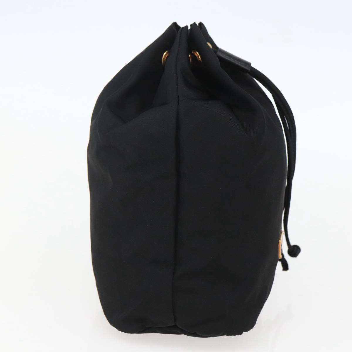 PRADA Purse Pouch Nylon Black Auth 155750V