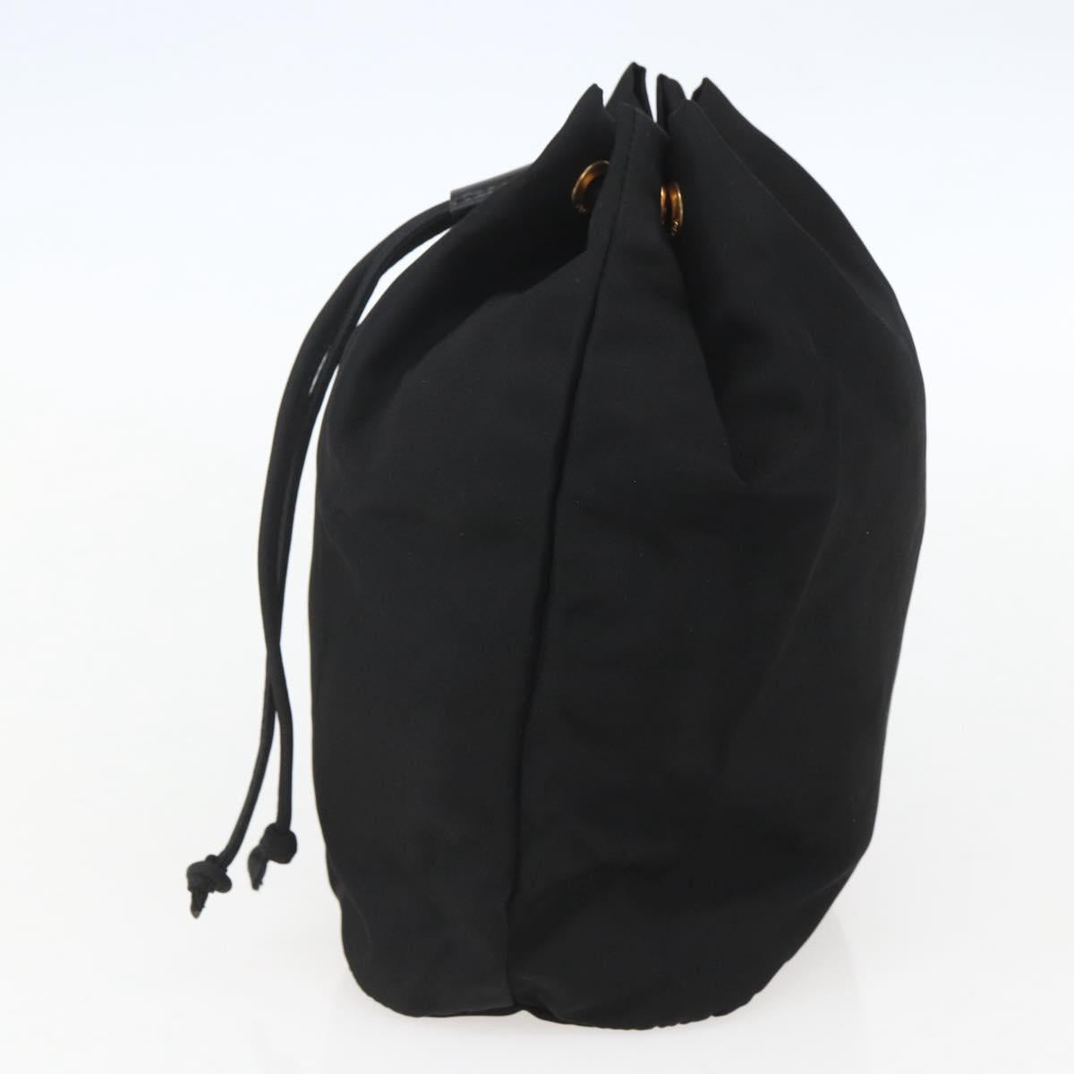 PRADA Purse Pouch Nylon Black Auth 155750V
