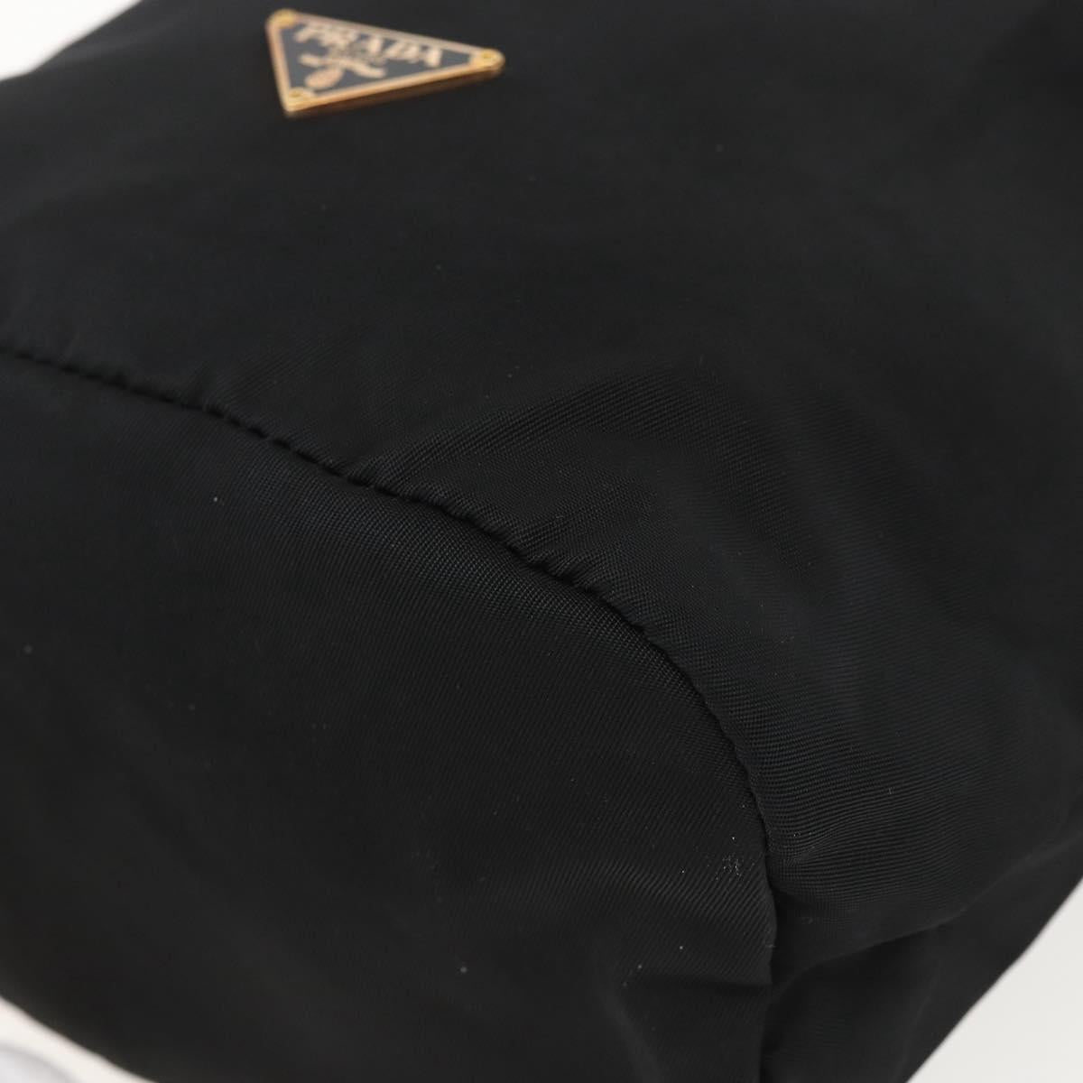 PRADA Purse Pouch Nylon Black Auth 155750V
