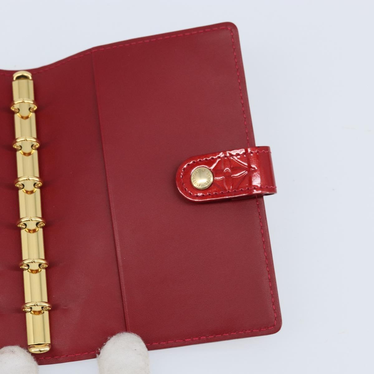 LOUIS VUITTON Vernis Agenda PM Day Planner Pomme D'amour R21016 LV Auth 155789A