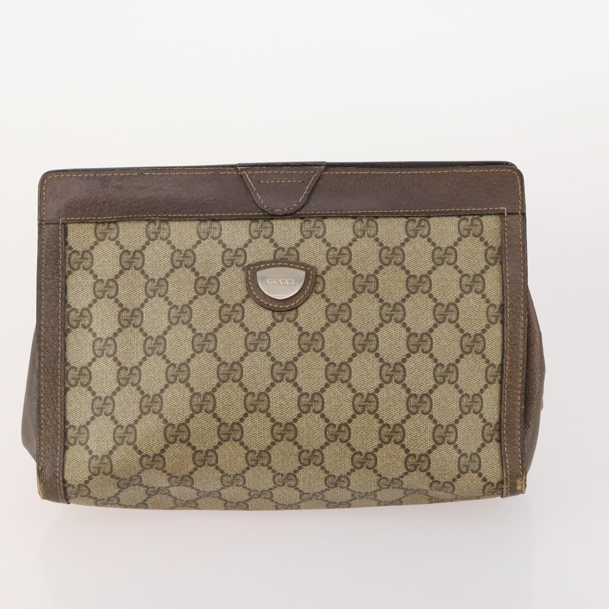LOUIS VUITTON Saint Laurent Celine Hermes Gucci Bag PVC 7 Set Beige Auth 155795