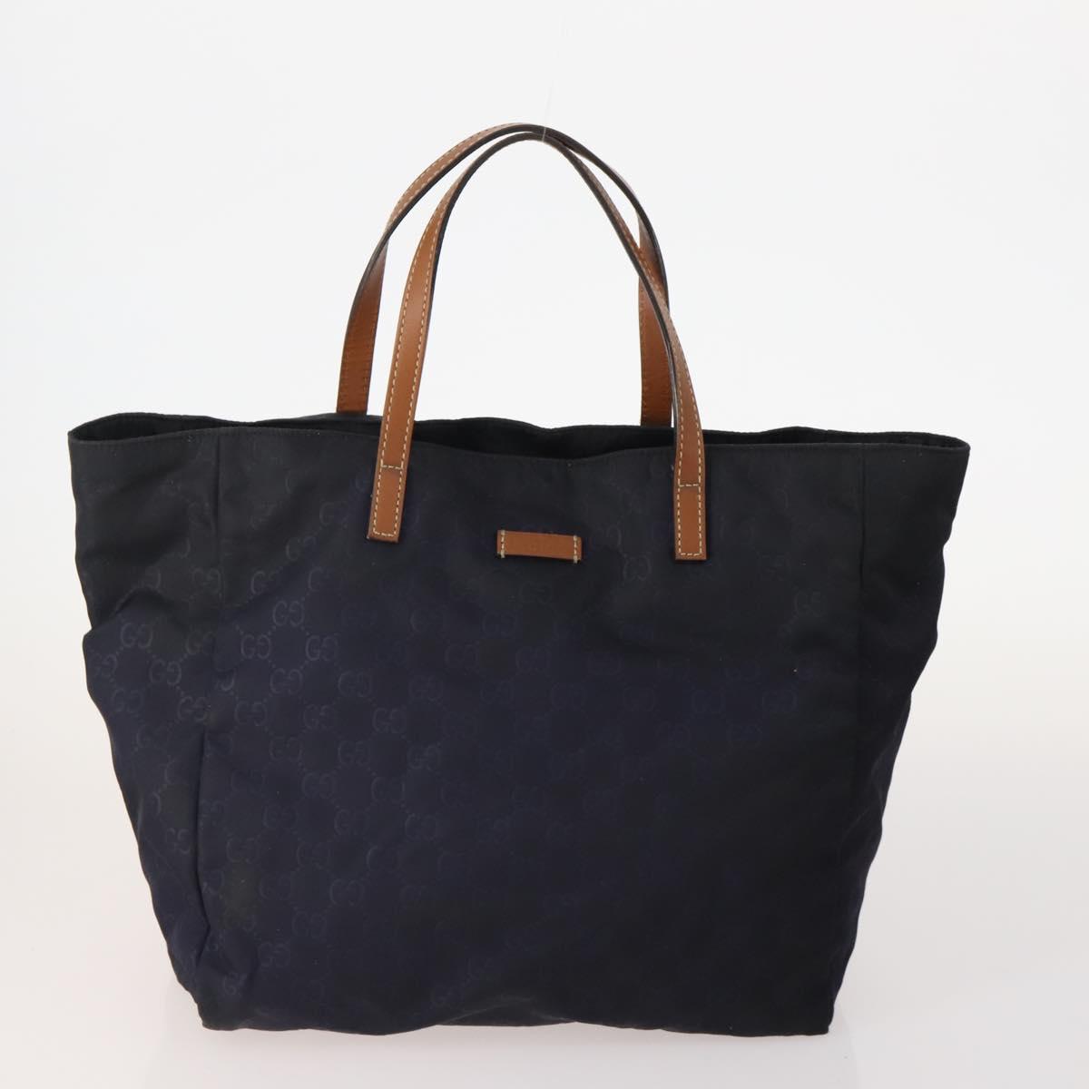 GUCCI GG Canvas Tote Bag PVC 5 Set Red Beige Navy Auth 155802